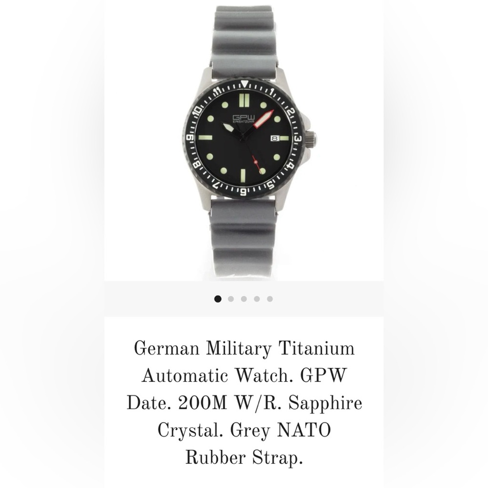 GPW German Military Titanium Automatic Watch